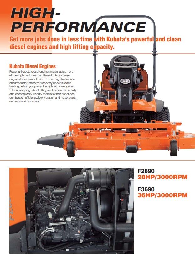 Kubota f3690 online price